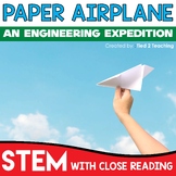 Paper Airplane STEM Design Challenge Force and Motion STEM