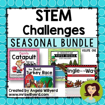 Preview of STEM Challenge Seasonal Bundle, Volume 1 - Grades 3-5 - SMART Notebook