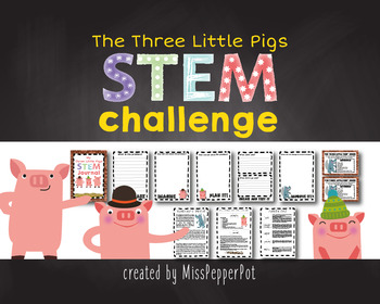 Preview of STEM Challenge, The Three Little Pigs