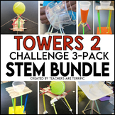 STEM Challenge Towers Bundle 2 - Water, Tennis Ball, & Sat