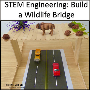 Preview of Summer Stem Activity Wildlife Bridge STEM Activity & Engineering Design Process