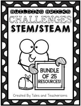 Preview of STEM Challenges! 25 STEM Product BUNDLE for use with LEGO® or Building Bricks 