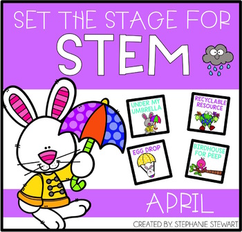 Preview of Spring STEM Activities and Challenges - Easter STEM Activities for K - 3rd Grade