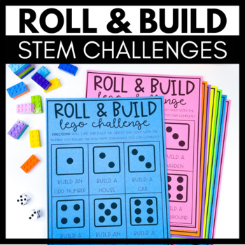 Preview of STEM Challenges - Building with Bricks Activities - 48 Unique STEM Builds