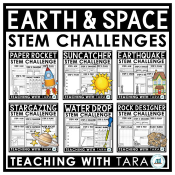Preview of STEM Challenges | Earth and Space Science STEM Activities Bundle
