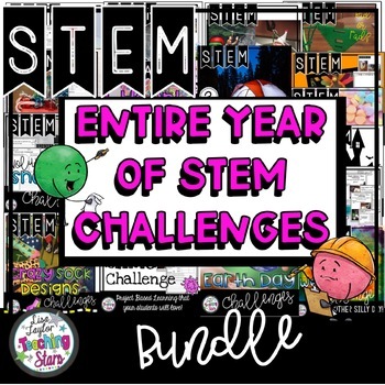 Preview of STEM Challenges Entire Year includes End of the Year STEM Activities