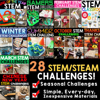 STEM Challenges STEM Activities All Year Curriculum - End of the Year ...