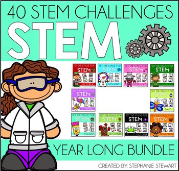 Preview of STEM Challenges - Year Long Bundle of STEM