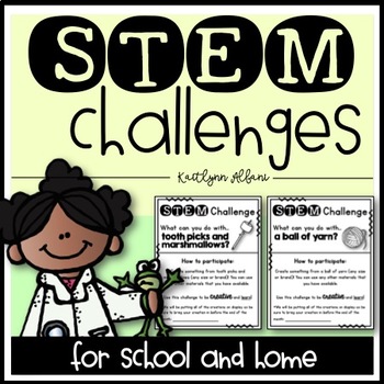 Preview of STEM Challenges for School and Home - Monthly!