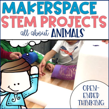 Preview of STEM Makerspace Activities About Animals