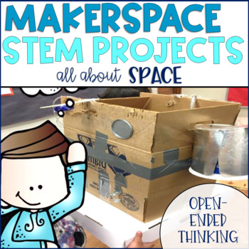 Preview of STEM Makerspace Activities About Space