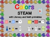 STEM--Color Mixing STEAM Unit with Literacy and Math Printables