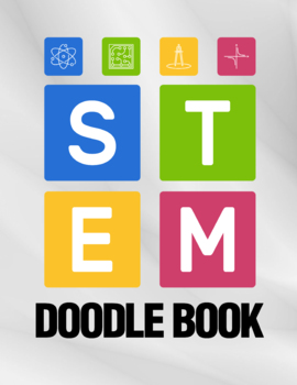 Preview of STEM Coloring Book Worksheets: Future Scientists Draw Math Tech, Fun No Prep