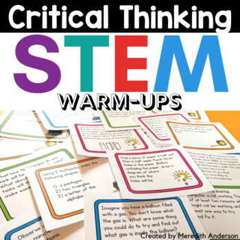 Preview of STEM Critical Thinking Warm-ups