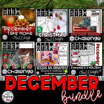 Preview of STEM December Bundle | Christmas STEM Activities