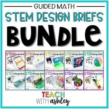 Preview of BUNDLE Second Grade Guided Math STEM Challenges