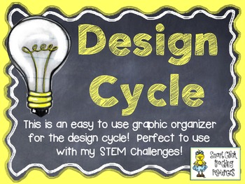 Preview of STEM Design Cycle ~ FREE Graphic Organizer