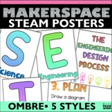 STEM Design Process Posters Ombre Bulletin Board