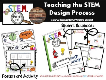 Preview of STEM Design Student Notebook and Activities