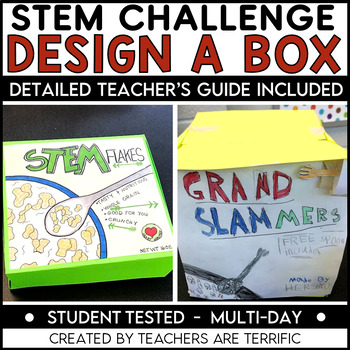 Preview of STEM Challenge Design a Cereal Box - Problem-Solving Activity