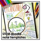 STEM Doodle Note Template Set | Customizable D.I.Y. Doodle
