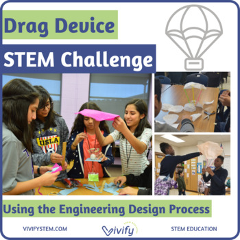 Preview of STEM Drag Device Parachute Challenge (Engineering Design Activity)