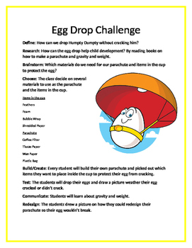 Preview of STEM Egg Drop Challenge