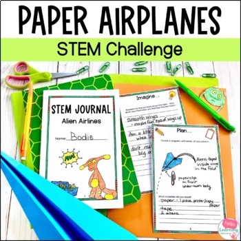 Preview of Paper Airplane STEM Activity - Force and Motion STEM Challenge