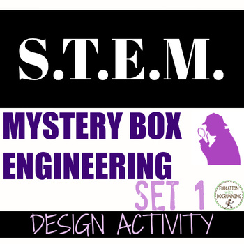 Preview of STEM Engineering Challenge: Mystery Box Engineering Design Set 1