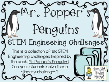 Preview of STEM Engineering Challenge Novel Pack ~ Mr. Popper's Penguins, by R. Atwater