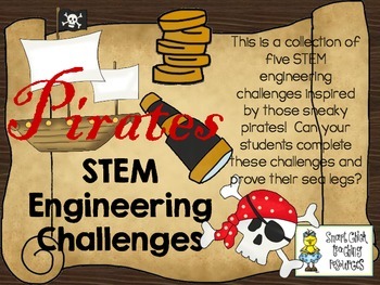Preview of STEM Engineering Challenge Pack ~ ARGH! Pirate Challenges ~ Set of Five!