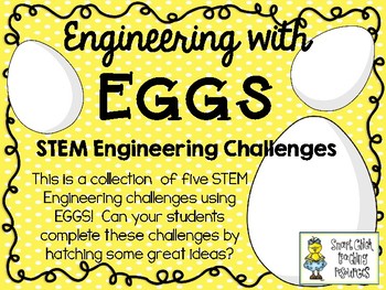 Preview of STEM Engineering Challenge Pack ~ Engineering with Eggs ~ Set of 5 Challenges