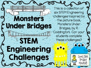 Preview of STEM Engineering Challenge Picture Book Pack ~ Monsters Under Bridges