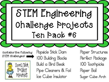 Preview of STEM Engineering Challenge Projects ~ TEN PACK #6