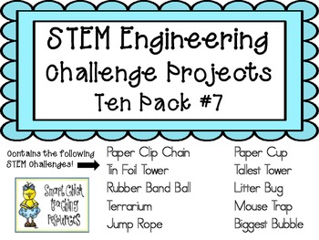 Preview of STEM Engineering Challenge Projects ~ TEN PACK #7