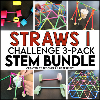 STEM Challenges Straws 1 Bundle by Teachers Are Terrific | TpT