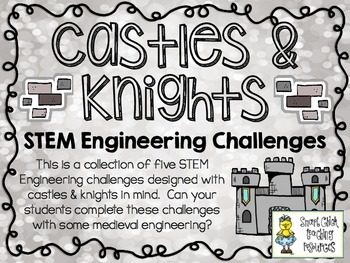 Preview of STEM Engineering Challenges Pack ~ Castles & Knights ~ Set of Five!