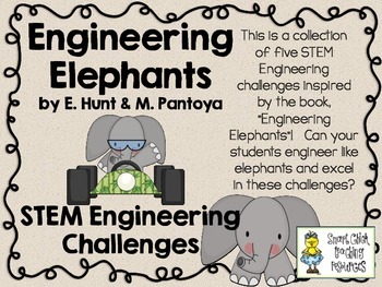Preview of STEM Engineering Challenges Pack ~ Engineering Elephants ~ Set of Five!