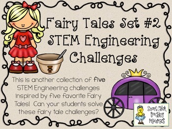 Preview of STEM Engineering Challenges Pack ~ Fairy Tales Set #2 ~ Set of Five!