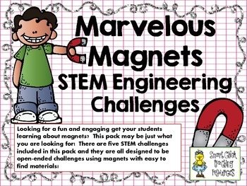 Preview of STEM Engineering Challenges Pack ~ Marvelous Magnets~ Set of Five!