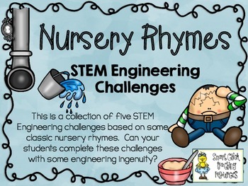 Preview of STEM Engineering Challenges Pack ~ Nursery Rhymes ~ Set of Five!