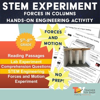 Preview of Force and Motion STEM Engineering Design Process Activity and Reading Passage