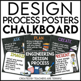 STEM Engineering Design Process Posters Chalkboard Version