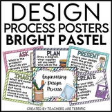 STEM Engineering Design Process Posters in  Bright Pastels