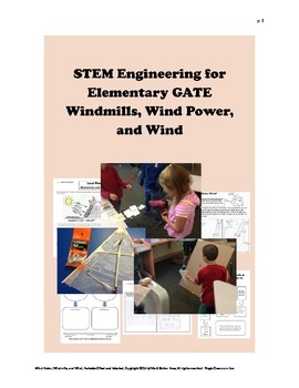 Preview of STEM Engineering for Elementary GATE - Wind Power, Windmills, and Wind