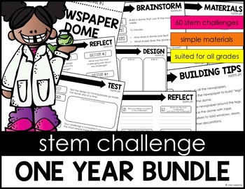 Preview of STEM One Year BUNDLE 60 Challenges
