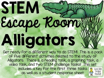 Preview of STEM Escape Room - All About Alligators