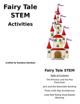 Preview of STEM Fairy Tale Activity Packet for Elementary Students