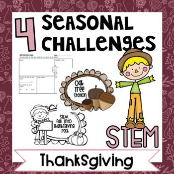 Preview of STEM Fall Into Thanksgiving Stations 