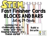 STEM Fast Finisher Cards - Blocks and Bars Toys